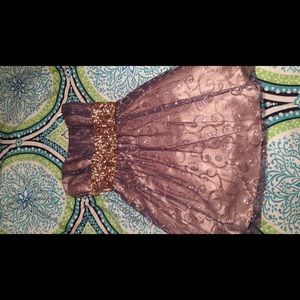 Short homecoming dress with sparkles